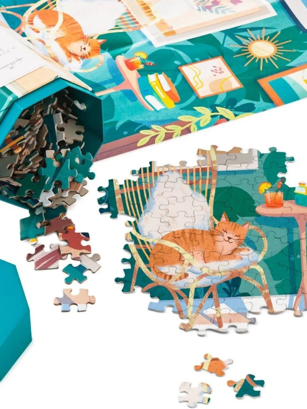 Hallmark A Purrfect Place Cat Jigsaw Puzzle 550 Pieces 61cm x 45.7cm Jeffrey Ngu